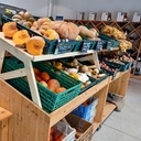 Présentoirs à légumes.