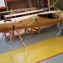 Kayak de mer en strip planking