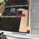 Un traineau ou chariot de scie