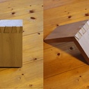 Y'a du jour, ça rentre pas bien, le tracé est bof bof, et ça a été la misère pour scier la planche de hêtre en bois de bout... le tilleul, c'était plus cool