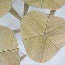 Tabourets ou petits chevets en chêne de réemploi