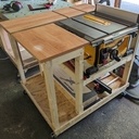 Etabli mobile pour scie sous table DeWalt DWE 7485