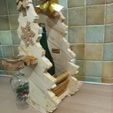Porte bouteille forme sapin pour les fêtes