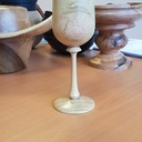 Verre en robinier tourné