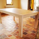 Table en orme et hêtre