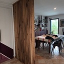 Claustra orientable en noyer