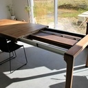 Table à rallonge bout de table