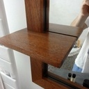 Cadre de miroir avec étagère