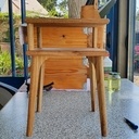 Table de chevet ouverte - Chêne