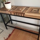 Copie de console vue dans un magazine déco et un peu améliorée