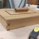 Boite chêne et sipo en queue d'arronde