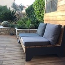 Plancher et canapé extérieur