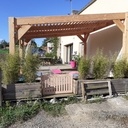 Pergola douglas et portillon