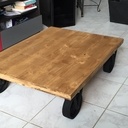 Table basse style industriel