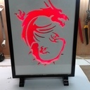 Cadre lampe dragon