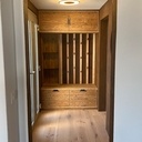 Vestiaires et armoire en vieux bois
