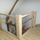 Escalier balancé en chêne