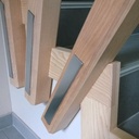 Descente d'escalier Metal et bois