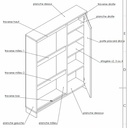 Meuble à chaussures 3 tiroirs + 1 placard