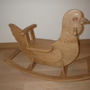 Poule à bascule en Chêne