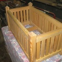 Bac a fleurs en meleze