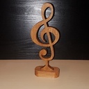 Clé de sol chantourne