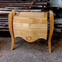 Commode revisitée avec pieds et tiroirs galbés