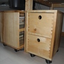 Un espace bureau en frêne