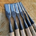 Set de 6 ciseaux à bois forgés