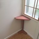 Tablette d'angle murale