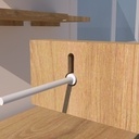 Modélisation 3D, fixation par oeilletons