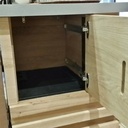 Meuble rangement chêne imitation tas de bois