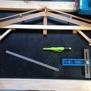 Placement des pièces de bois sur épure