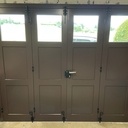 Porte de garage en chataignier