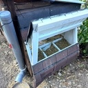 Poulailler en planches de récupération