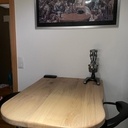 Table snack en chêne massif