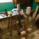 Nouvelles pattes pour mon établi