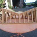 Maquette de charpente avec Faitage de pente