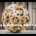 Sphère géodésique en bois