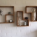 Etagére cube en chêne