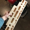 Poutre d'escalade pour faire des tractions sur les doigts !