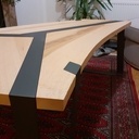 Table basse bois et acier