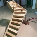 Maquette d'escalier quart tournant