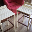 Tabourets haut en frêne