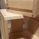 Chevets en frênes et chêne