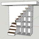 Escalier bibliothèque