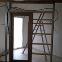 Porte à galandage en chêne