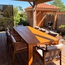Table extérieure en iroko