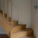Escalier double quart balancé