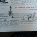 Installation d'une scie à ruban, avec manège